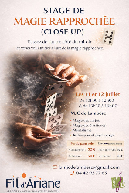 stage magie le fil d'ariane